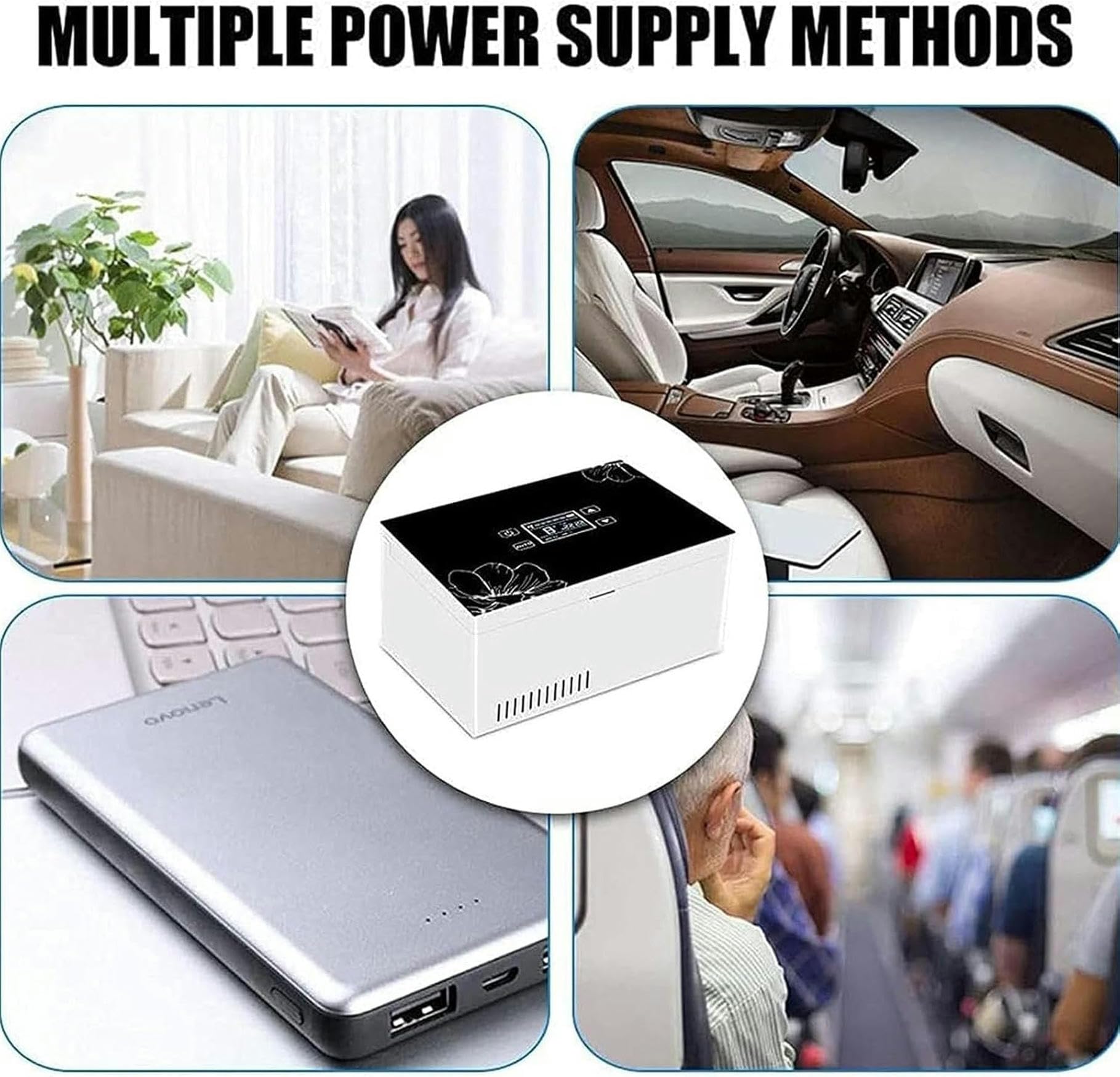 Enfriador de insulina portátil para viajes, refrigerador de medicamentos con alimentación USB, estuche frío compacto para suministros para diabéticos, funda de transporte para bolígrafos y viales de