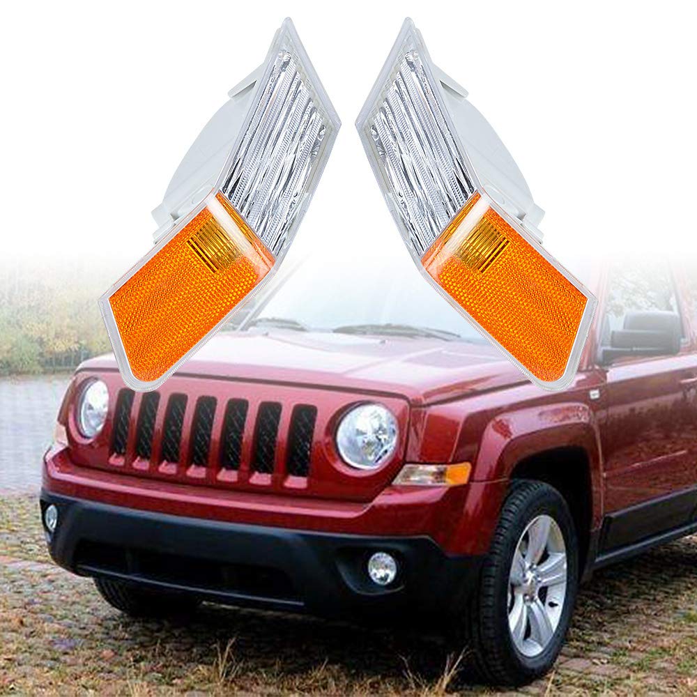 Compatible with 2007-2017 Jeep Patriot MK74 Turn Signal Light Lamp Housing OE Replacement