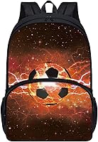 Vista 43 de American Flag Fire Galaxy Pattern Kids Backpack for Boys Girls Elementary Students Bookbag Middle School Bag Lightweight Children Travel Bag