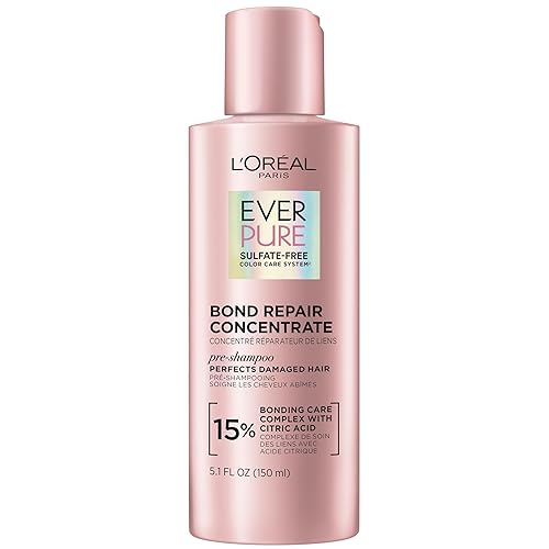 L'Oreal Paris EverPure, tratamiento previo al champú sin sulfato, reparación del cabello para cabello teñido, decolorado o dañado, 5.1 onzas líquidas