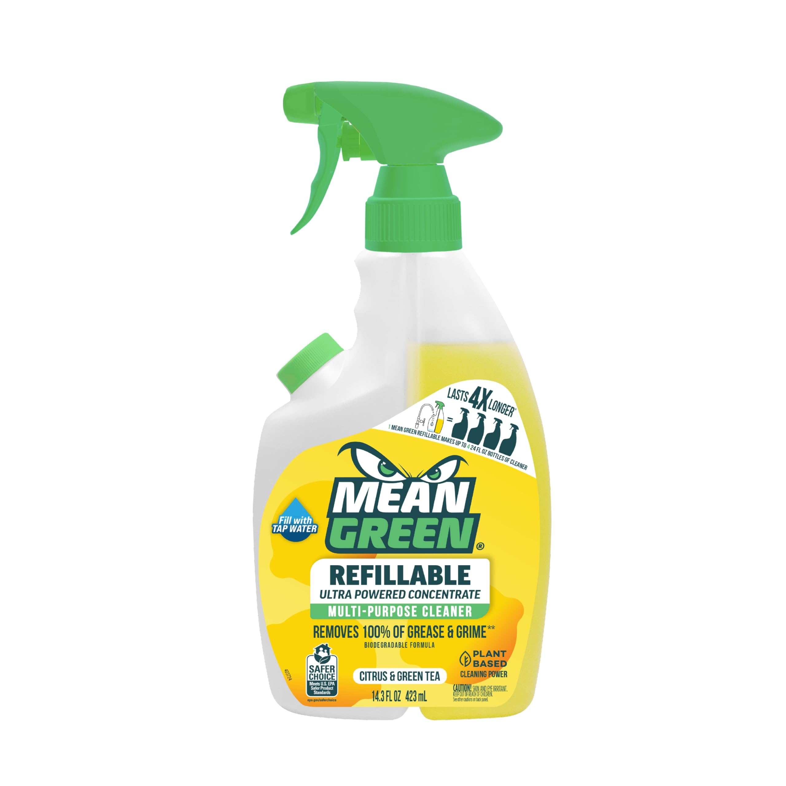 Mean Green Multi-Purpose Cleaner Concentrate, Citrus Green Tea, 14.3 oz