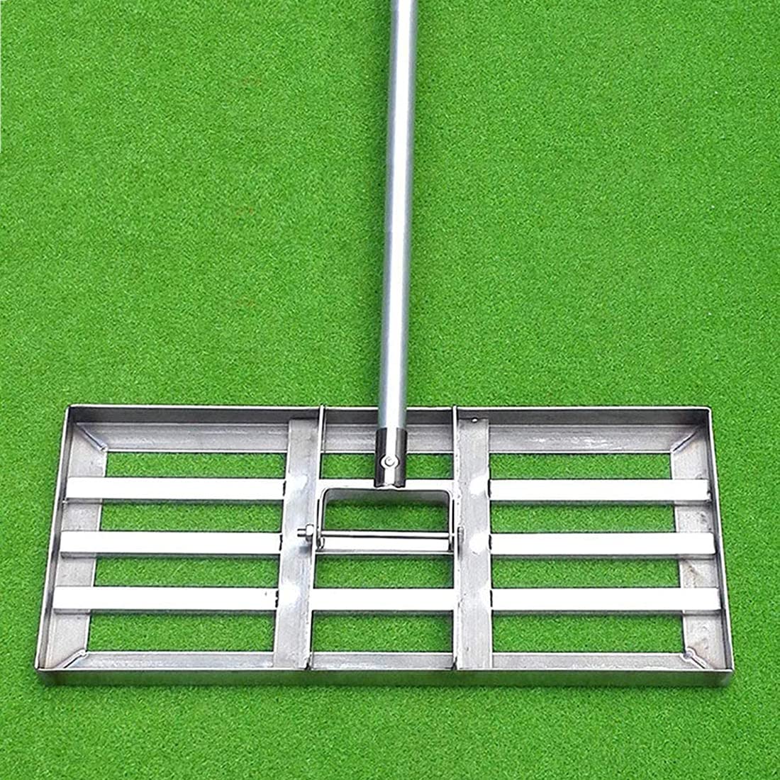SOHNVWTGD Lawn Leveling Tool, Garden Bow Rake Wood Handle Landscape Cultivator Gardening tool for loosening and leveling mulch