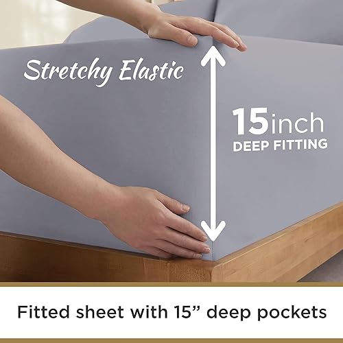 Miniatura 4 de DESTINY CRESCENT BEDDING - Juego de sábanas de 3 piezas tamaño individual XL, 100% microfibra, suave y cómodo, bolsillo profundo de 15 pulgadas, 39