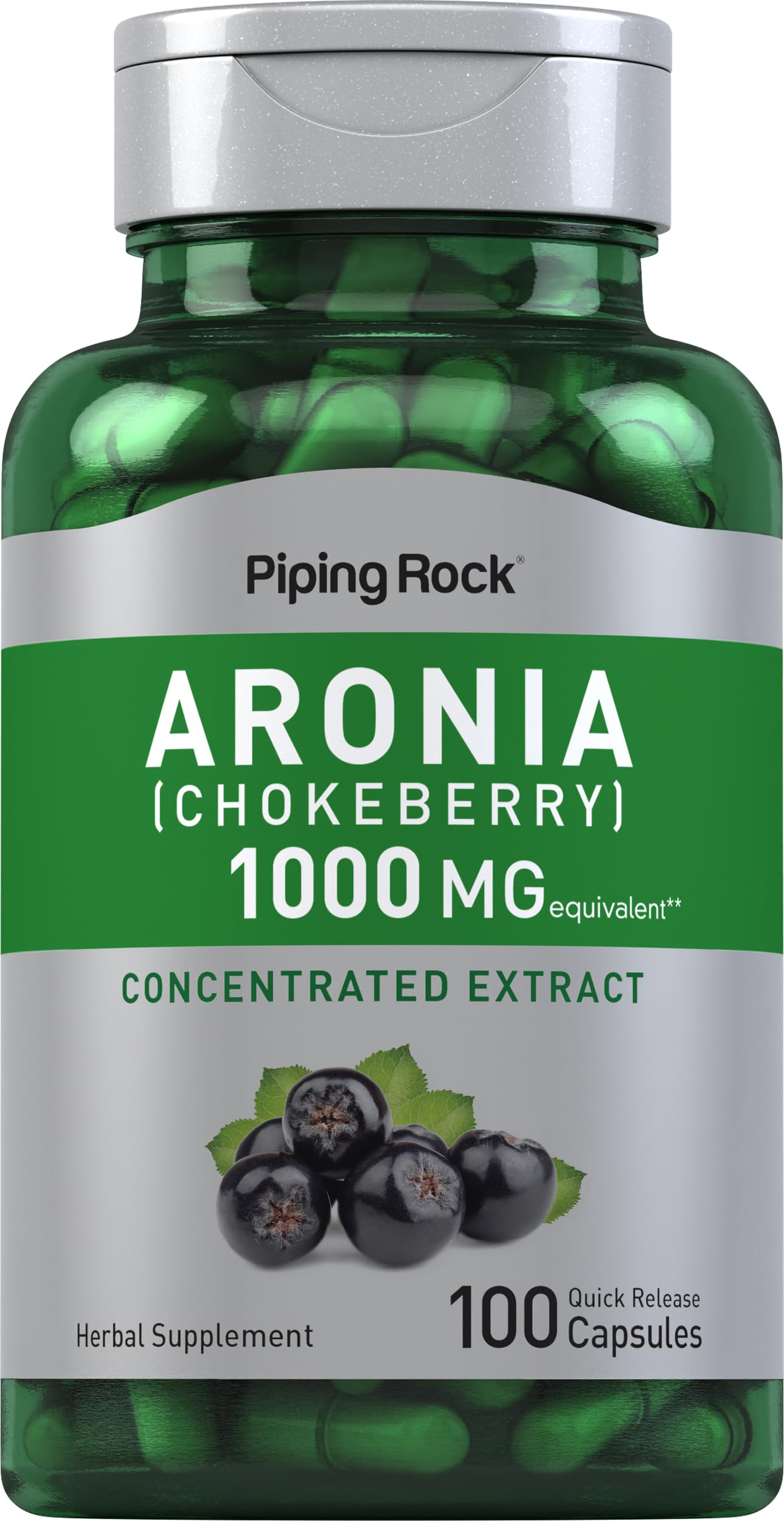 Piping Rock Aronia Berry Capsules | 100 Pills