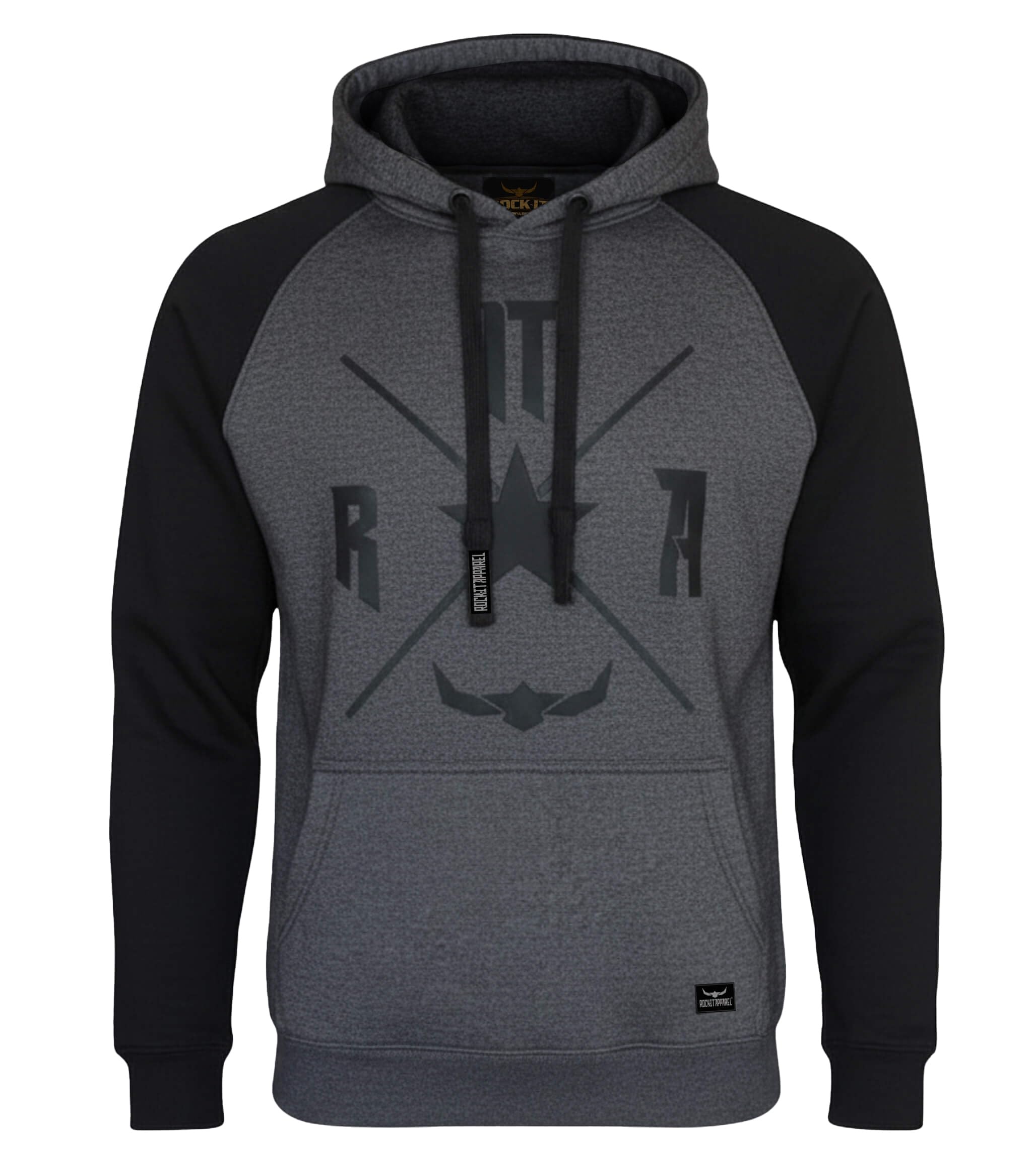 ROCK-IT Apparel Sudadera con Capucha para Hombre Raglan de Dos Tonos Sudadera con Capucha Urban Streetstyle con Capucha Tallas S-5XL Sudadera sin Cremallera Sudadera