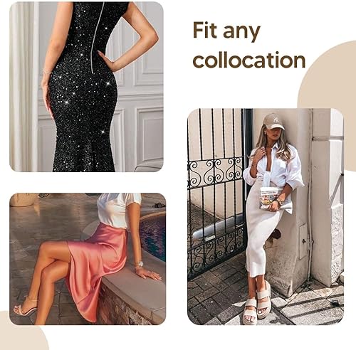 Miniatura 4 de Faja moldeadora sin tirantes para mujer, debajo de los vestidos, cuello en V, moldeador completo, control de abdomen