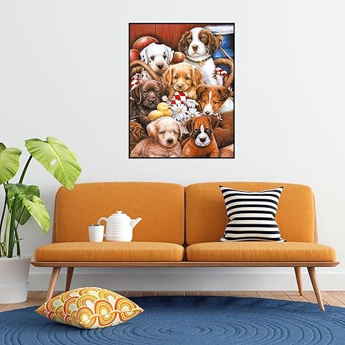 Miniatura 7 de Rompecabezas de 100 piezas para niños, rompecabezas de 100 piezas para adultos, rompecabezas de fotos grupales de cachorros, rompecabezas de 100