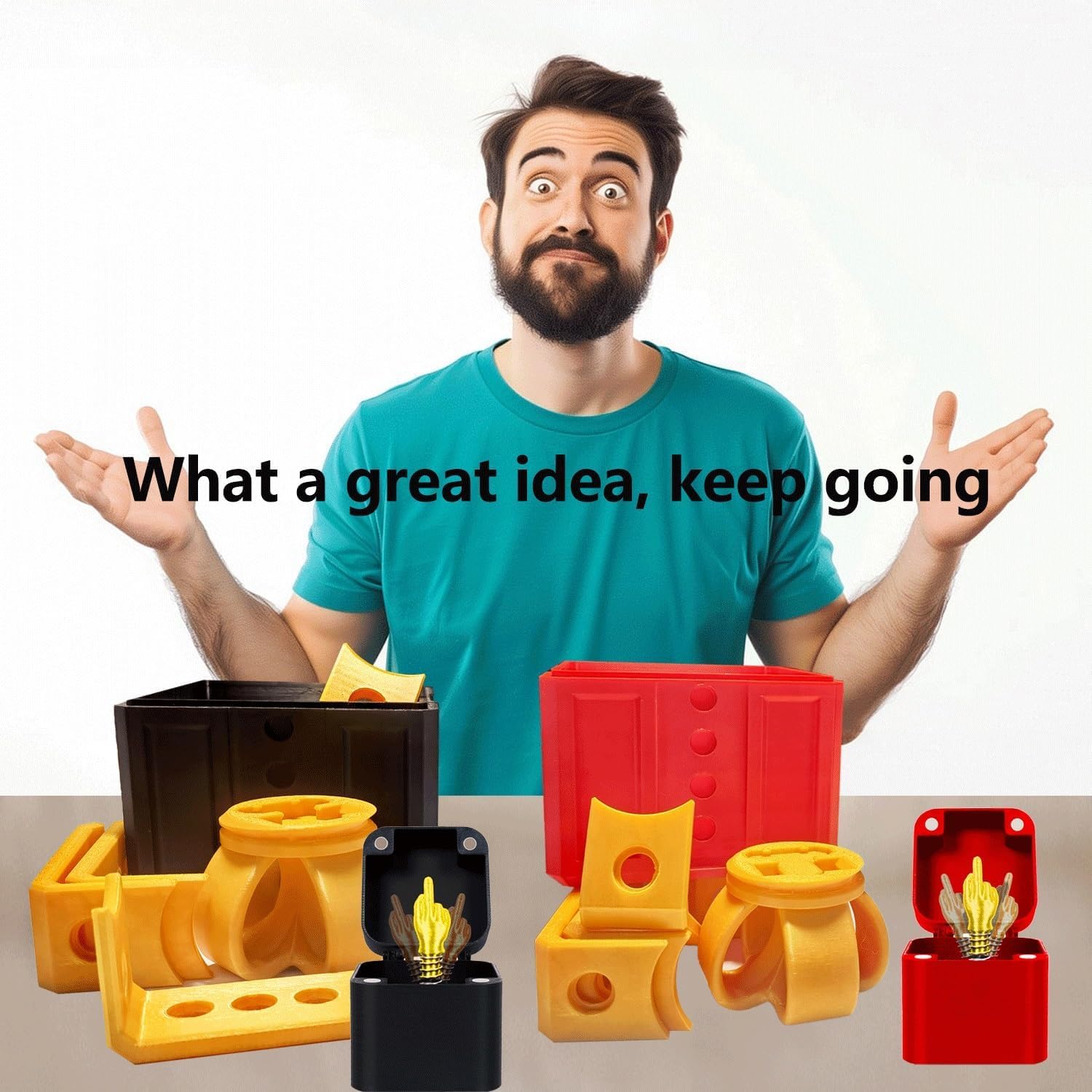 Annoying Nested Screw Gift Box - 3D Printed Prank Present with Interactive Screw Puzzle, Hilarious Gag Gift for Adults & Teens (Christmas, Birthday, Parties)#6