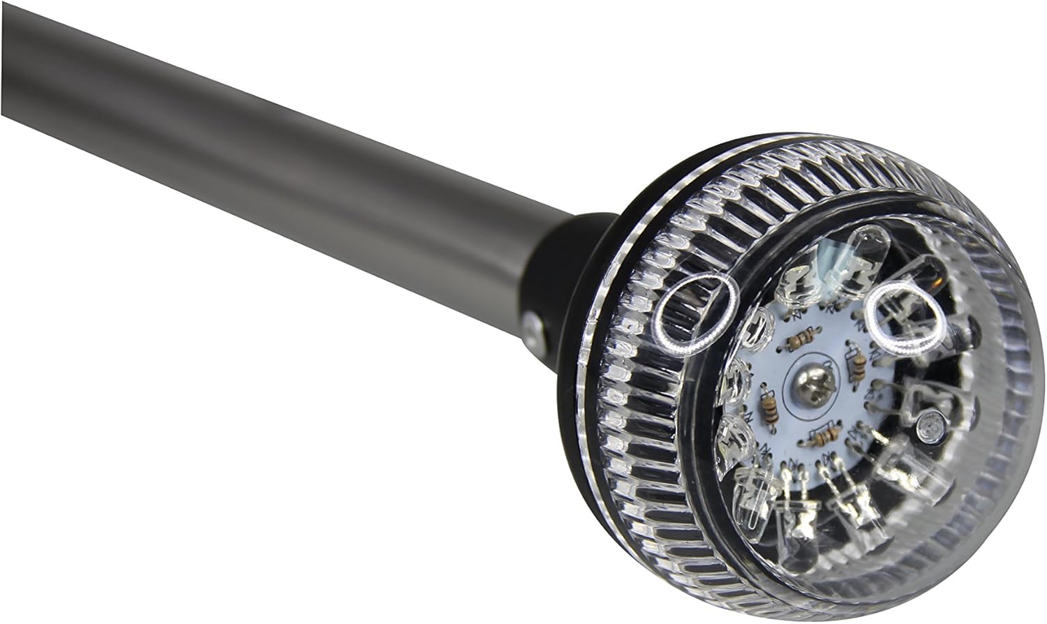 Pactrade Marine S.S 25 Inches LED RV Adjustable Folding All Round 360 degree Stern Pole Navigation Light Anchor Light for Pontoon, Fishing Boat, Kayak