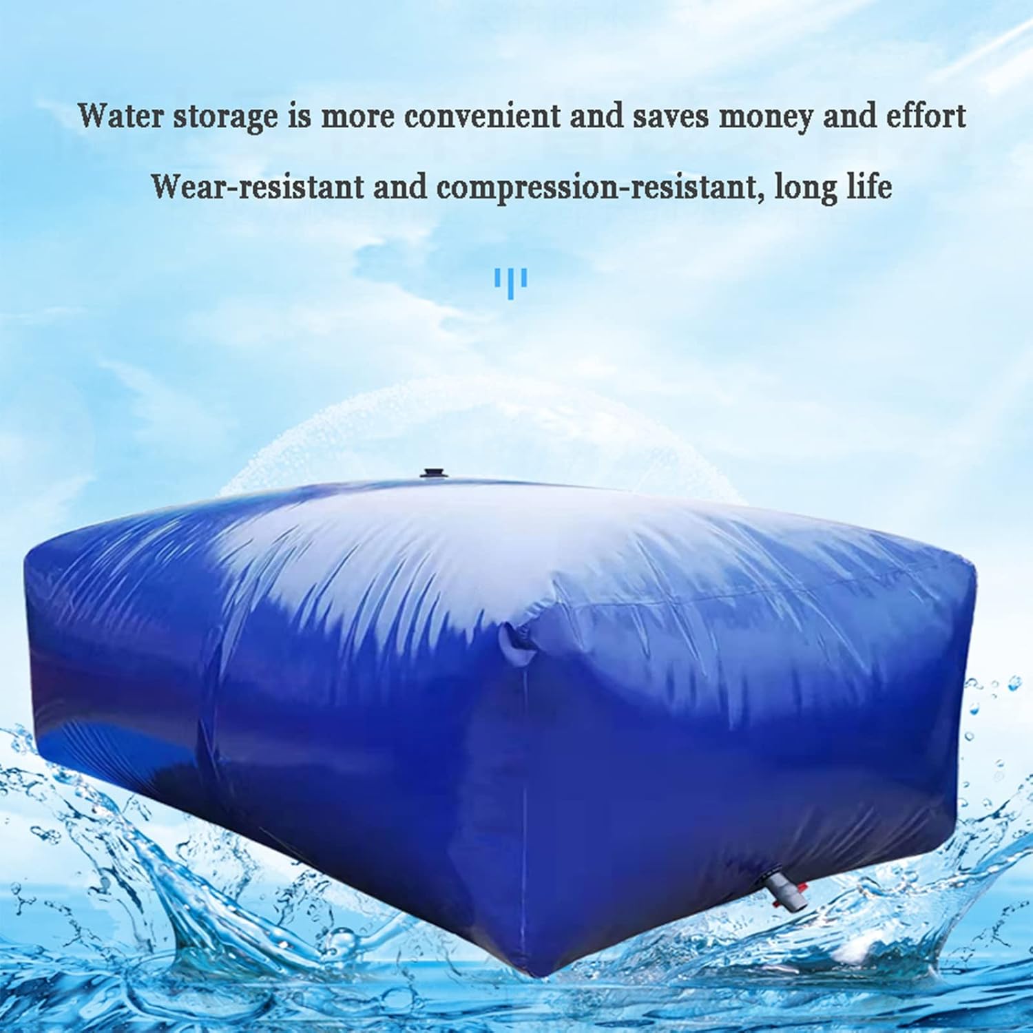 Foldable Portable Water Tank，Water Storage Bladder,Water Bladder Tanks Soft Drought-Resistant Water Bag,Drought-Resistant and fire-Fighting Agricultural use Water