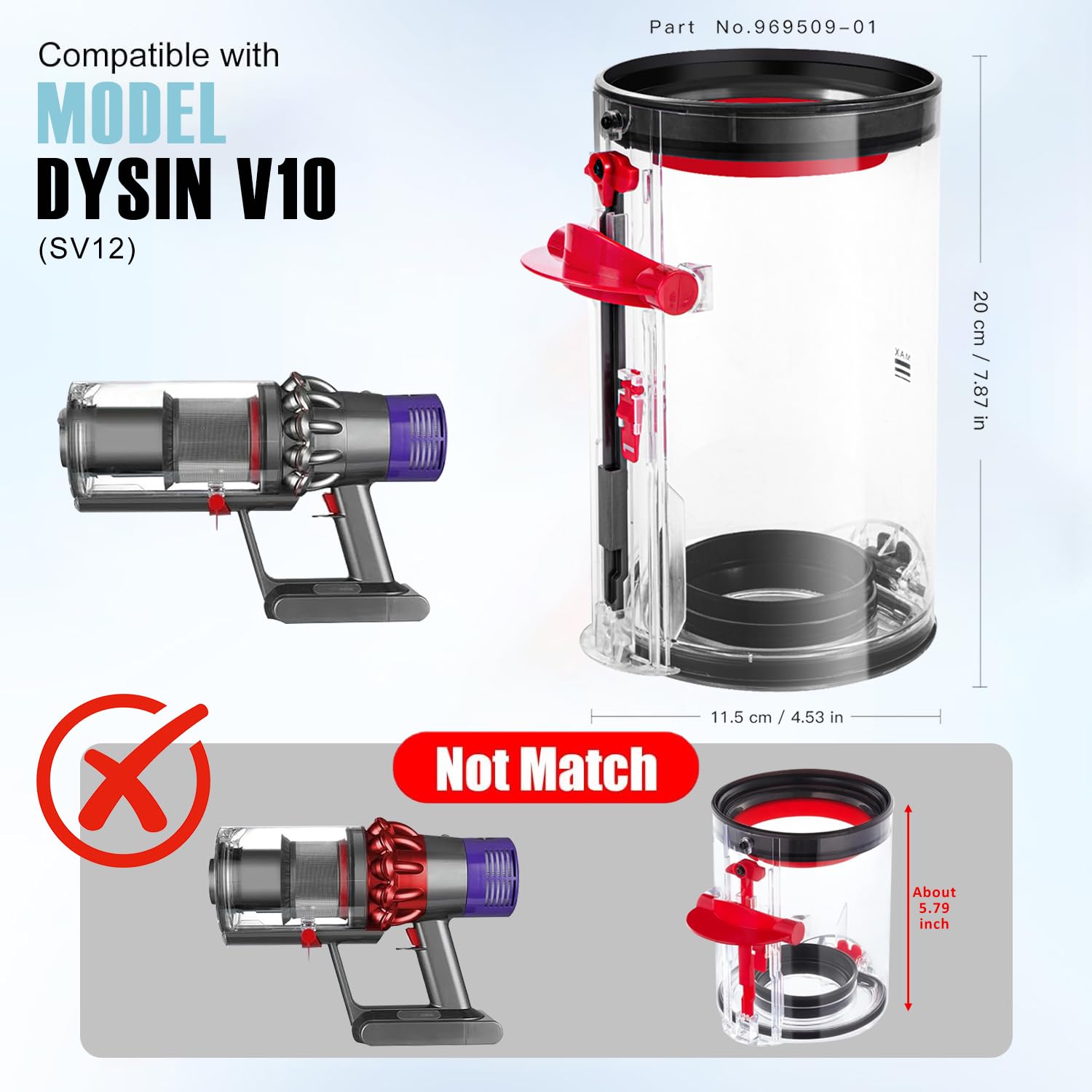 Amazon.com - QINAN Upgraded Canister Replacement Parts