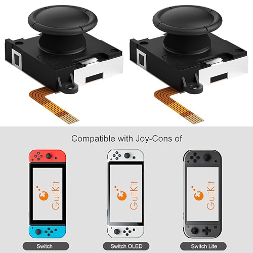 Miniatura 2 de GuliKit SwitchJoystick Replacement, No Drift,3D Joystick Thumb Stick for Switch Joycon Controller&Switch OLEDSwitch Lite,LeftRight Hall Effect