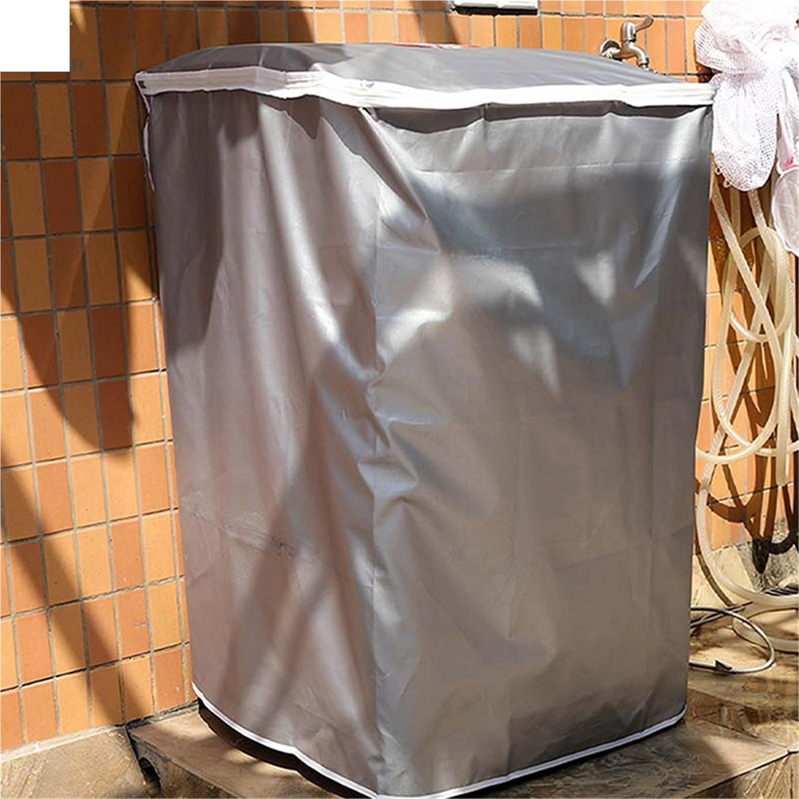 Copertura della Lavatrice 2 Pezzi Copertura Protettiva Impermeabile for asciugatrice for Protezione Solare Domestica Copertura Protettiva for Lavatrice(53x55x86cm)