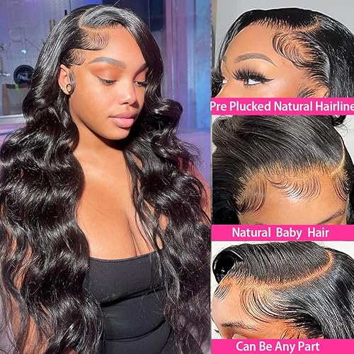 Miniatura 2 de Pelucas de cabello humano con encaje frontal marrón rojizo de 13 x 4 pulgadas, pelucas de cabello humano ondulado con encaje frontal de 180 % de