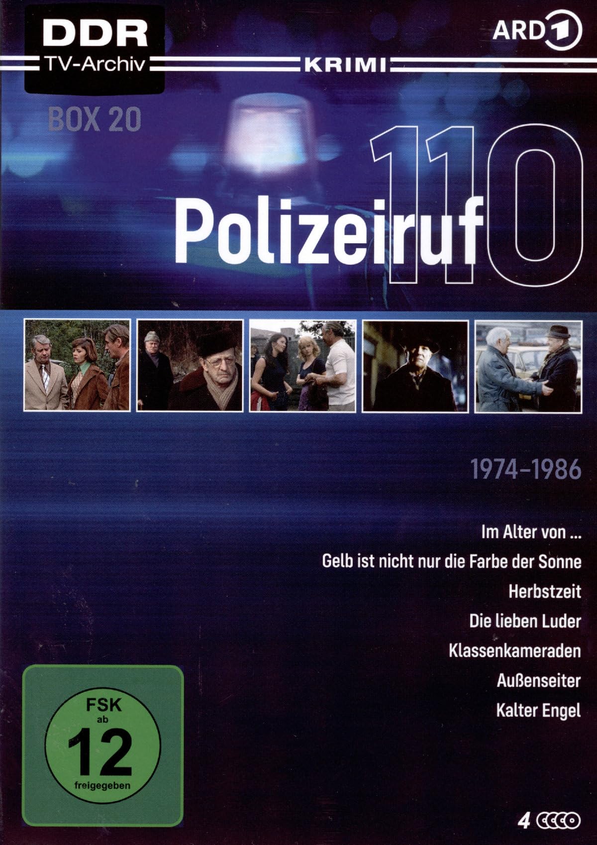Polizeiruf 110 Box 20 con los casos policíacos del archivo televisivo DDR