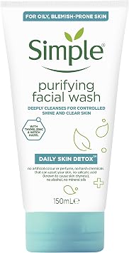 Simple Daily Skin Detox Purifying Facial Wash, 150ml