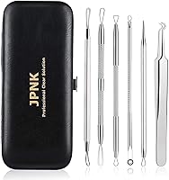 JPNK Professional Blackhead Remover Kit - Stainless Steel Comedone Extractor Tools for Acne & Blemish Removal