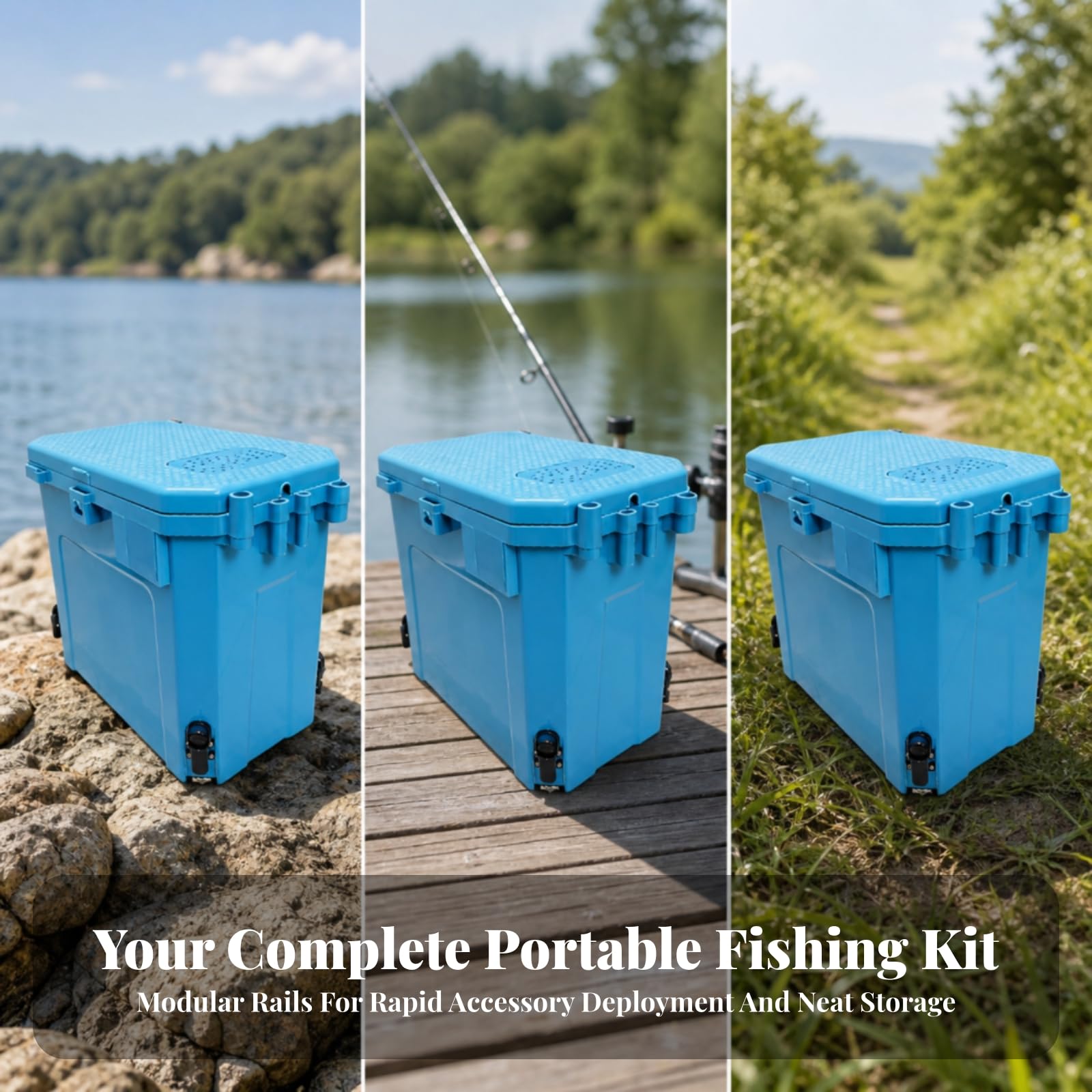 Caja Pesca con Banja para Cebo