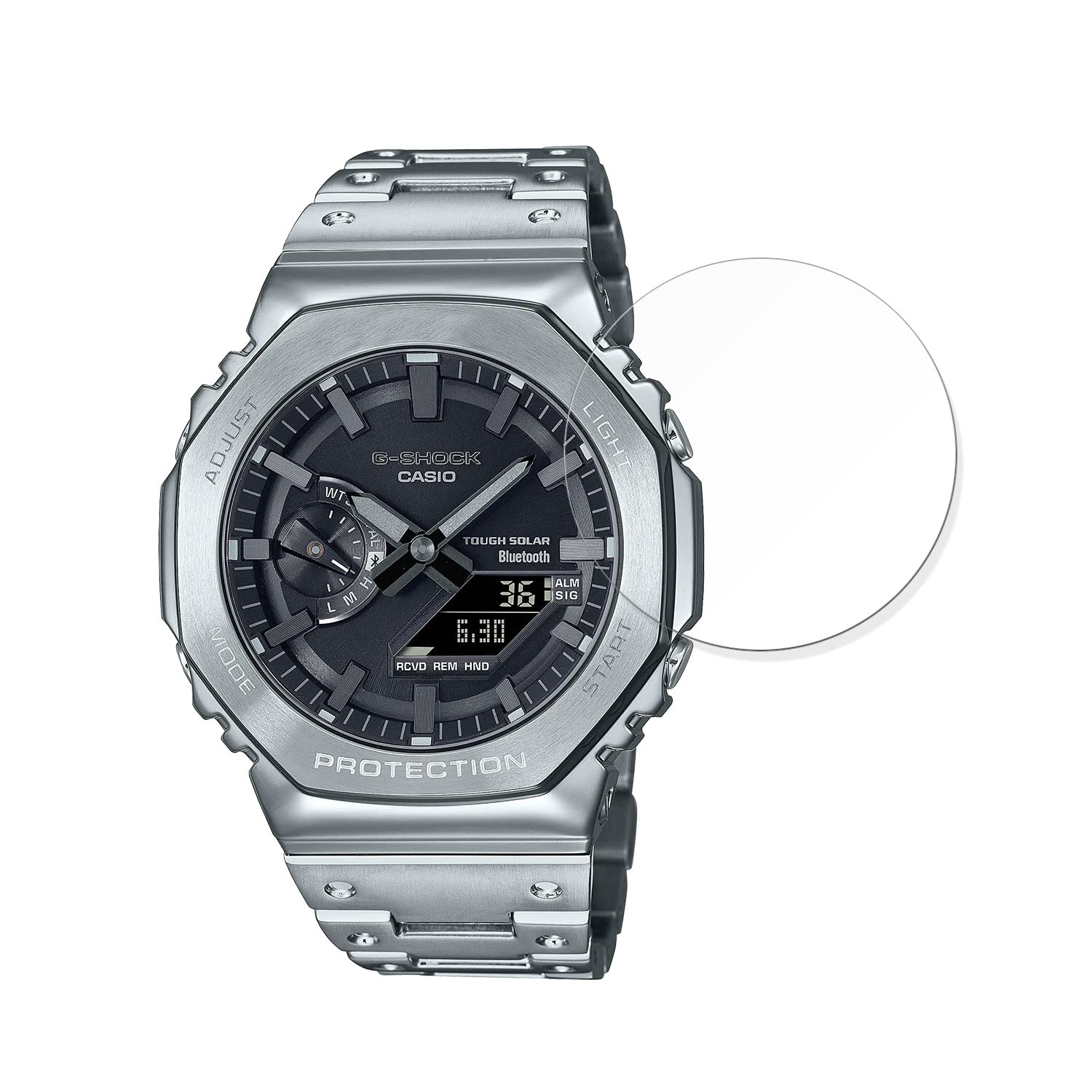 Amazon.co.jp: MotoMoto フィルム 、 CASIO G-SHOCK GA-2100 用の 9H 
