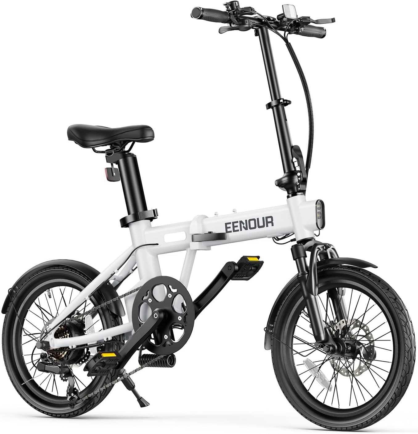 EENOUR 折りたたみ電動アシスト自転車 C1 マットホワイト Amazon | EENOUR 折りたたみ自転車 電動自転車 C1 電動アシスト自転車