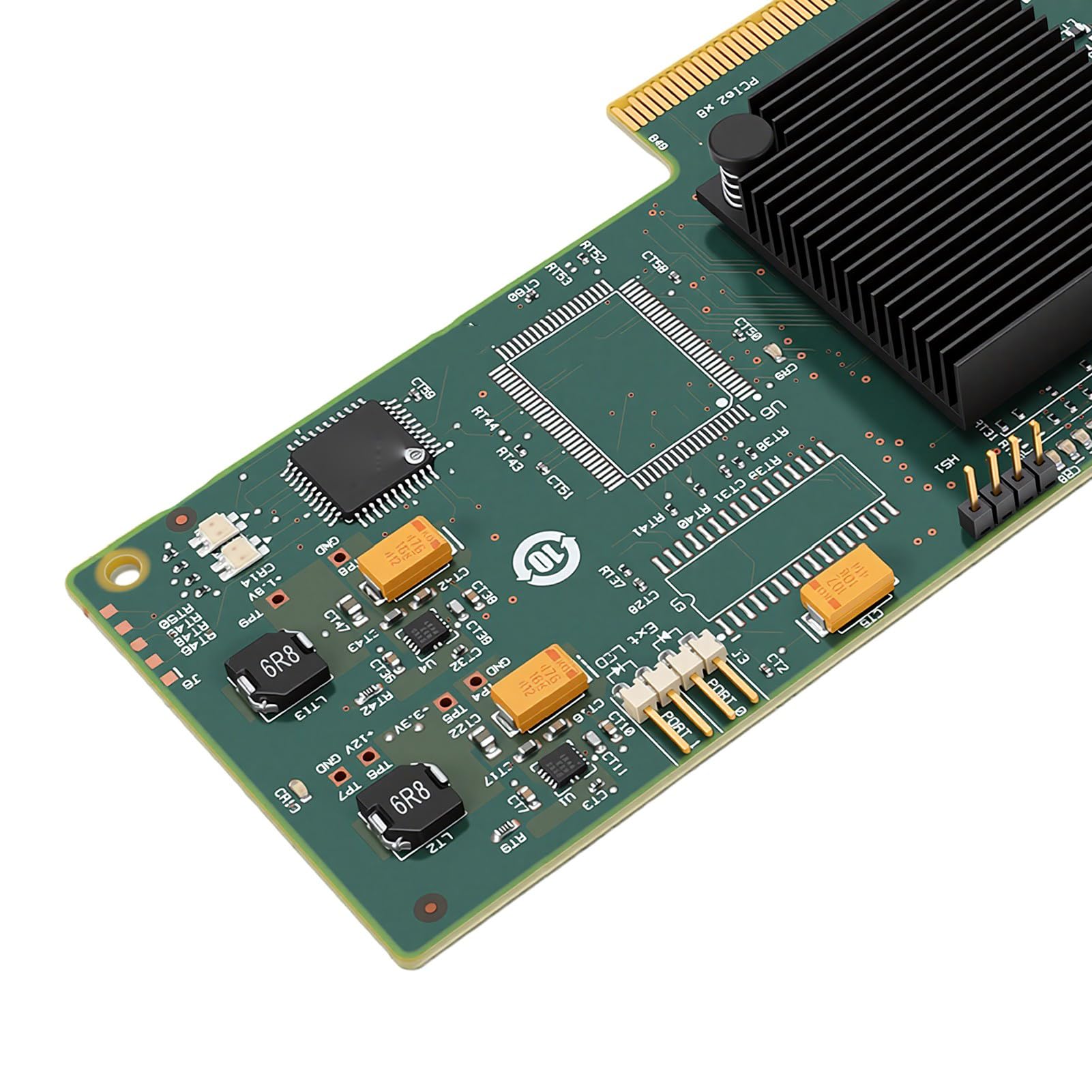 Karta Kontrolera PCIe 2.0 X8 SAS, Niskoprofilowa, 8 Portów dla JBOD i Zewnętrznych Obudów