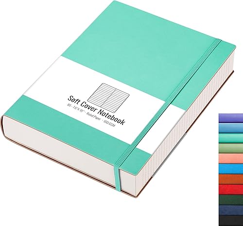Miniatura 1 de AHGXG Cuadernos gruesos, diario grande B5 con rayas para mujer, 320 páginas numeradas, con rayas universitarias, papel grueso de 2.95 ozyd, tapa