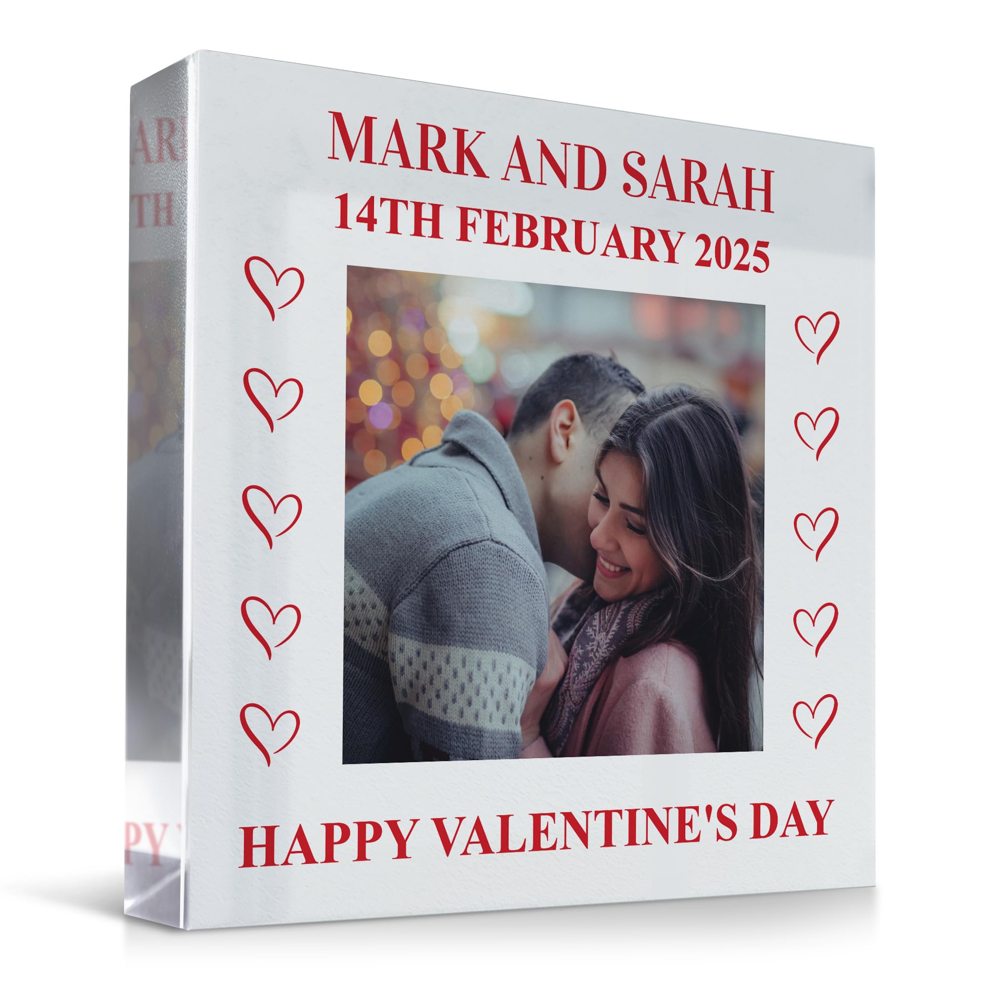 Red Ocean Valentines Day Gift For Him Her Personalised Plaque Boyfriend Girlfriend Husband Wife Gift Romantic For Partner Couple Love Plaque Boyfriend Girlfriend