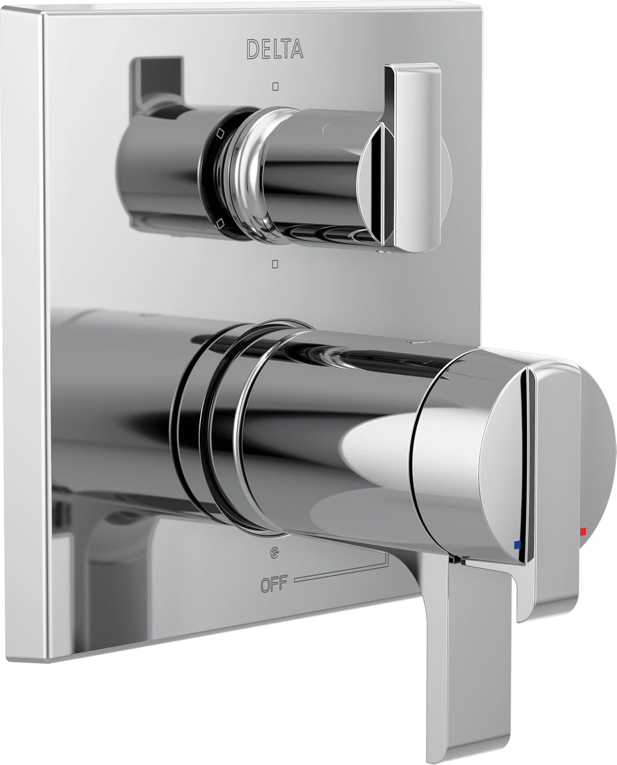 Delta Faucet T27T967-SS, Stainless Ara Angular Modern TempAssure 17T Series Valve Trim with 6-Setting Integrated Diverter image 5