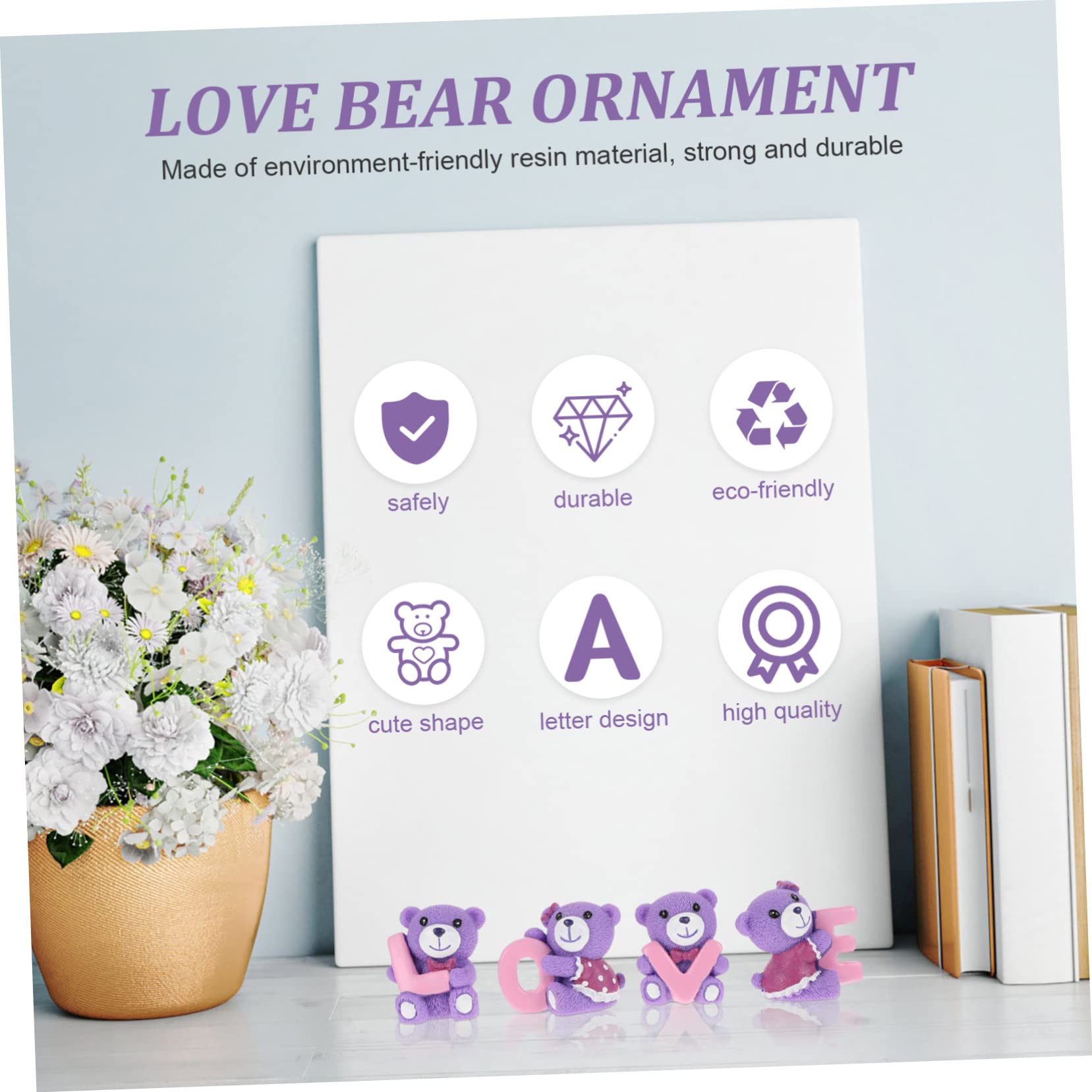 IMIKEYA 12pièces Figurines Décorations De Gâteau Et Adornements Romantiques pour Saint-Valentin Et Mariages pour Et Décor Intérieur