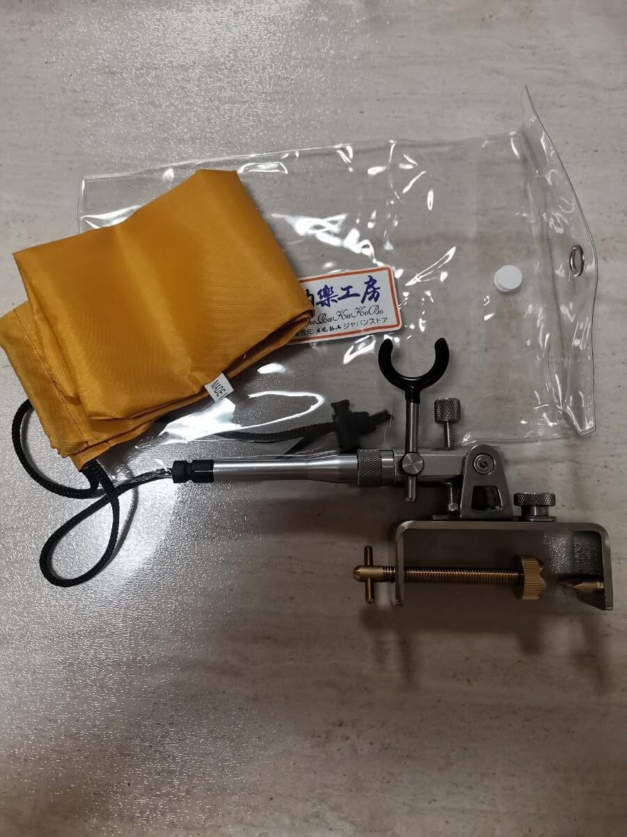 釣楽工房製のヘラブナ用ステンレス金属万力です 強度剛性高い 長竿に