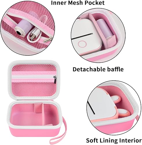 Miniatura 3 de ANKHOH Estuche para etiquetadora Memoking T02Phomemo M02M02SM02 ProQ30Spara Ponek Mini impresora de bolsillo, soporte portátil de almacenamiento