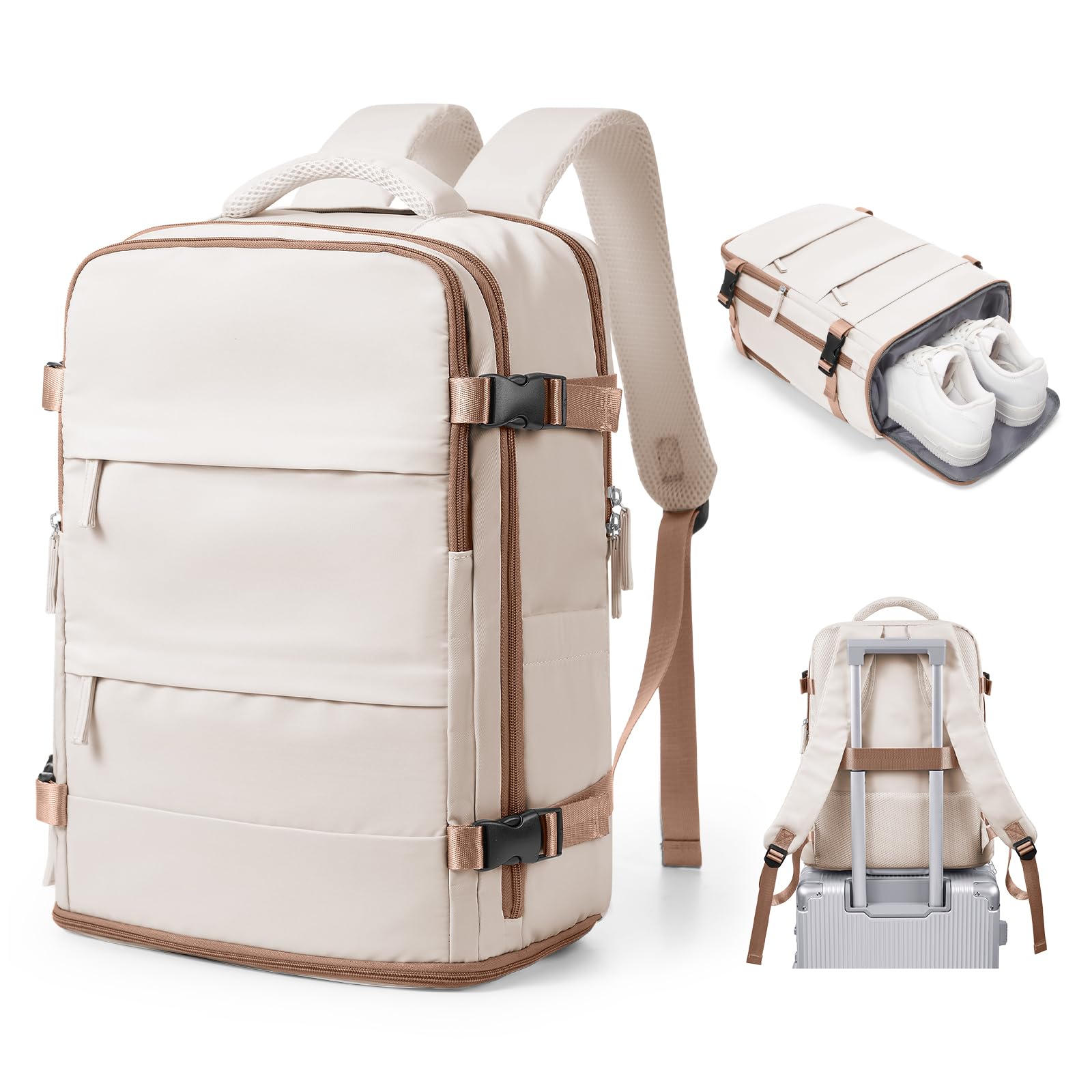 SZSYCN Mochila Viaje Cabina Avion 40x30x20 Ryanair Wizzair Maletas de Viaje Mujer Mochilas Viaje 40×20×25 Ryanair para Mujer Equipaje de Mano 45x36x20 Easyjet Maletas para Portatil Hombre — view 37