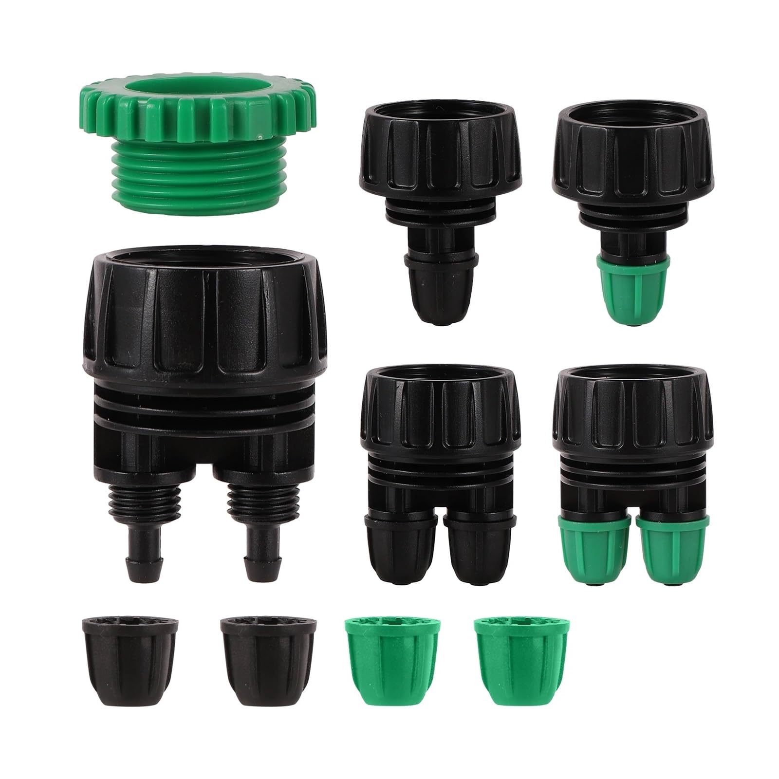 10 Pz 3/4 "Filettatura Femmina Shunt Adattatore 1/4" Tubo Flessibile 1-Way 2-Way Bloccato Splitter Standard Europeo/americano raccordo(6)