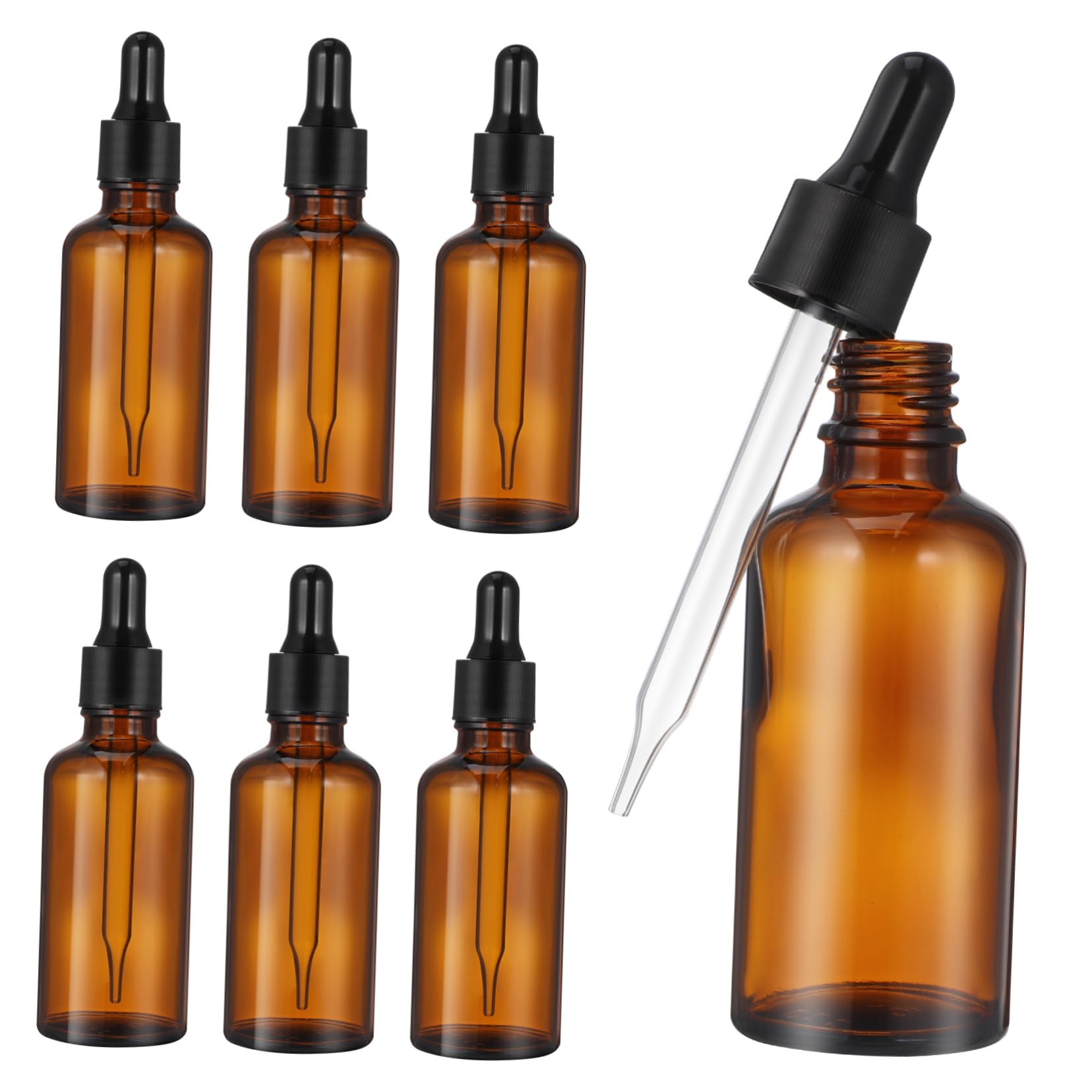 12stücke Braunglasflasche mit Tropfflasche für Öl Praktische Sprühflasche für Ätherische Öle als Kleines Fläschchen für Parfümflakons und Reise-sets
