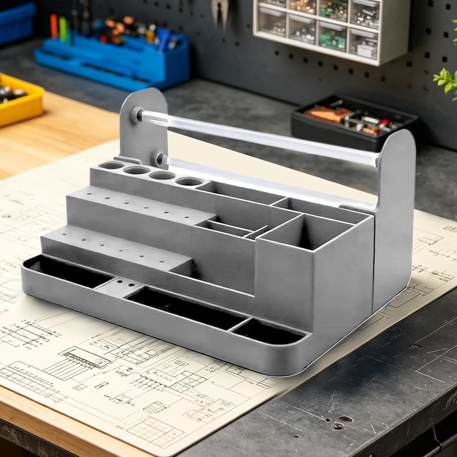Screwdriver Organizer Multi-Compartment Space-Saving Storage image 4