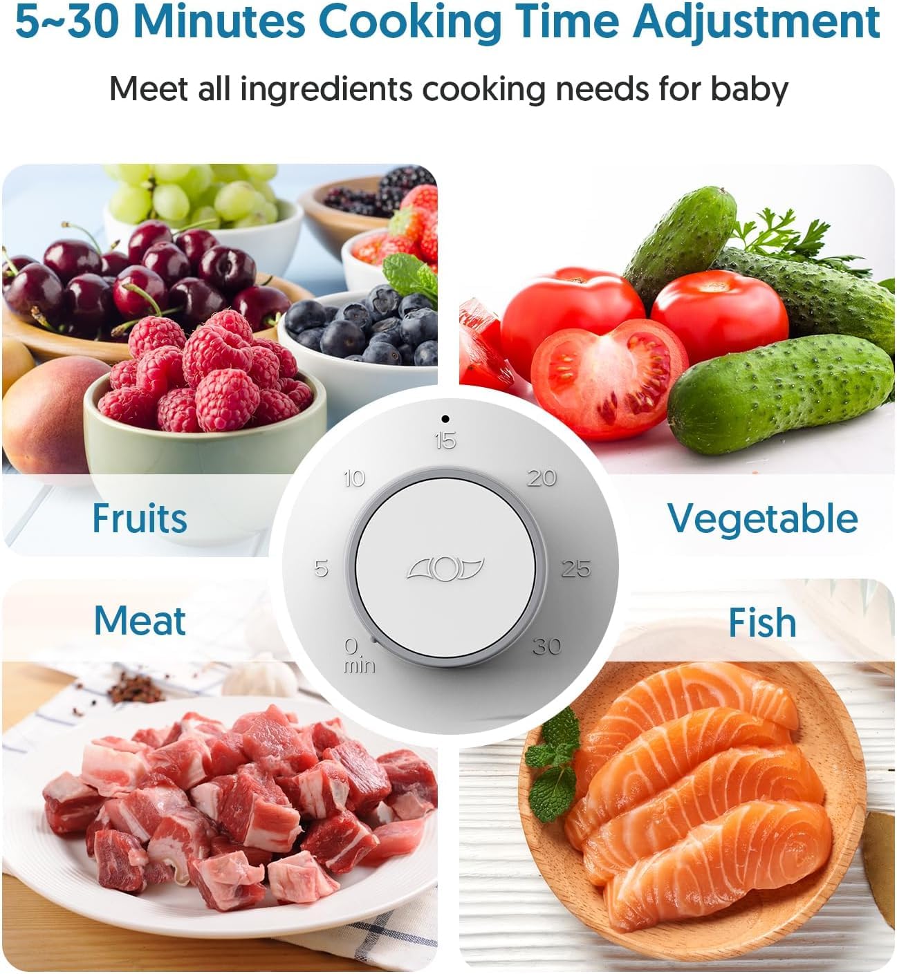 Bellababy Babynahrungszubereiter,Baby Food Maker,Babynahrungsprozessor,BabyDampfgaren eine stufe Dampfgarer Mixen,einfache Reinigung