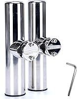 Vista 1 de Amarine Made Abrazadera de acero inoxidable para cañas de barco, soporte de caña de pescar para rieles de 0.866 in (7/8 pulgadas) a 0.984 in