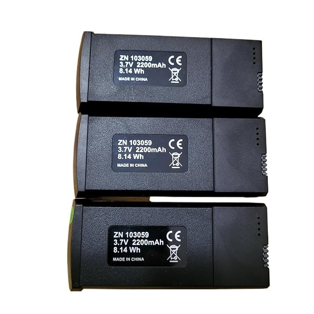 HYFOZAE para Venta al por Mayor K19 MAX batería Parte Drone 3,7 V 2200 mAh 8,14 WH Accesorio Lipo(3PCS)