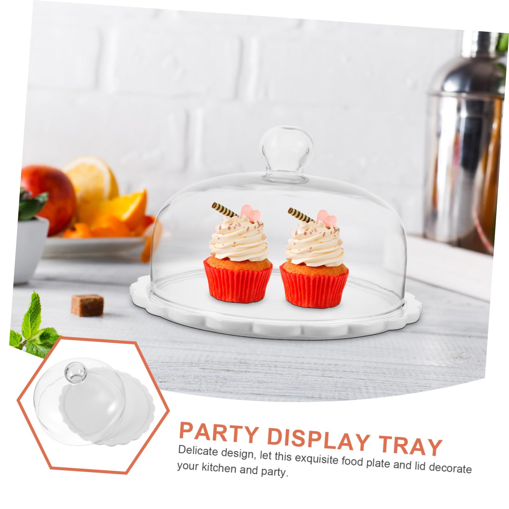Présentoir À Gâteaux En Verre Pour Gâteaux Muffins Desserts