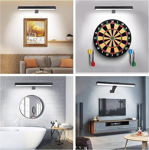 Miniatura 5 de Luz LED de pintura recargable con control remoto, lámpara de exhibición de luz de arte de metal completo de 16 pulgadas con brillo regulable