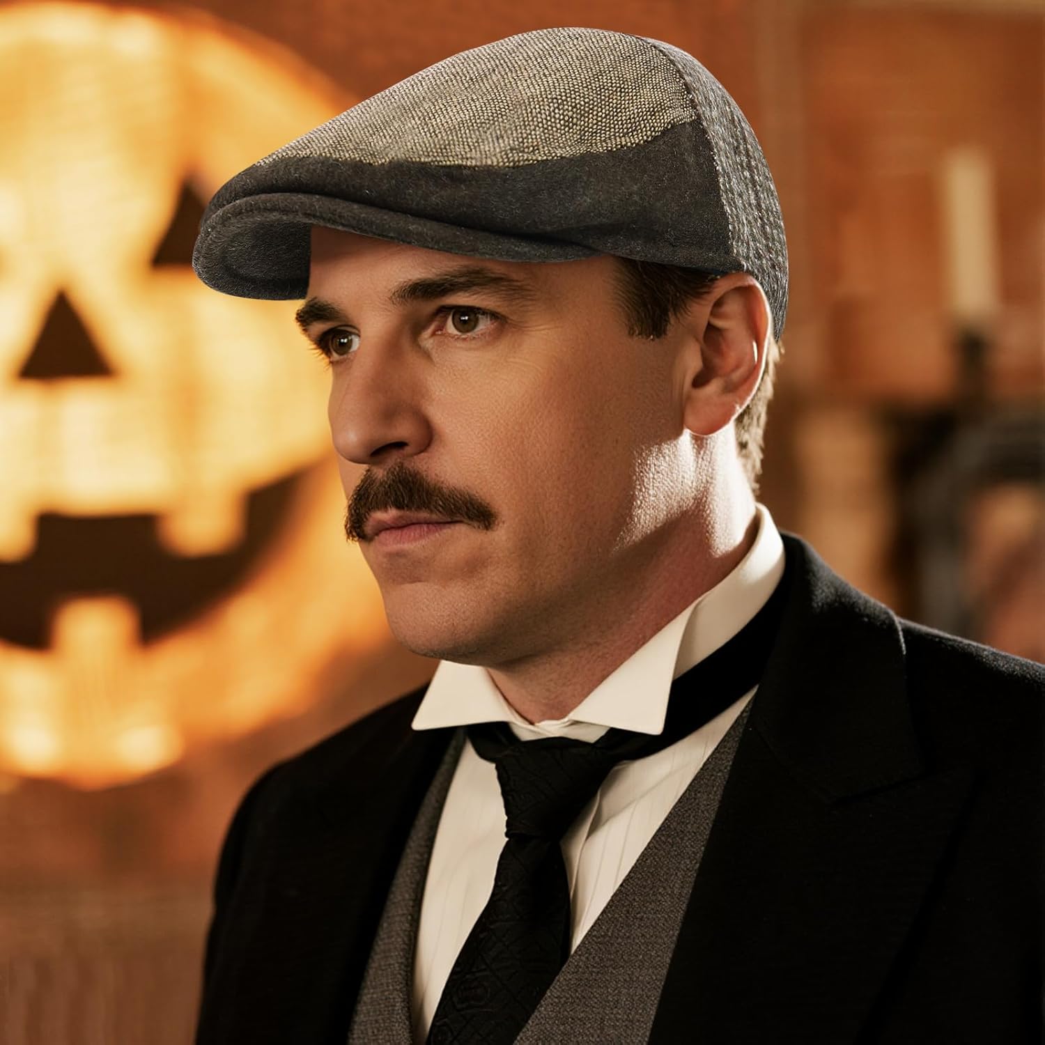 DOCILA Newsboy Cap for Men with Earflap British Plaid Tartan Flat Ivy Hat 1920s Costume Golfing Fishing Driving Cabbie Beret - Image 3