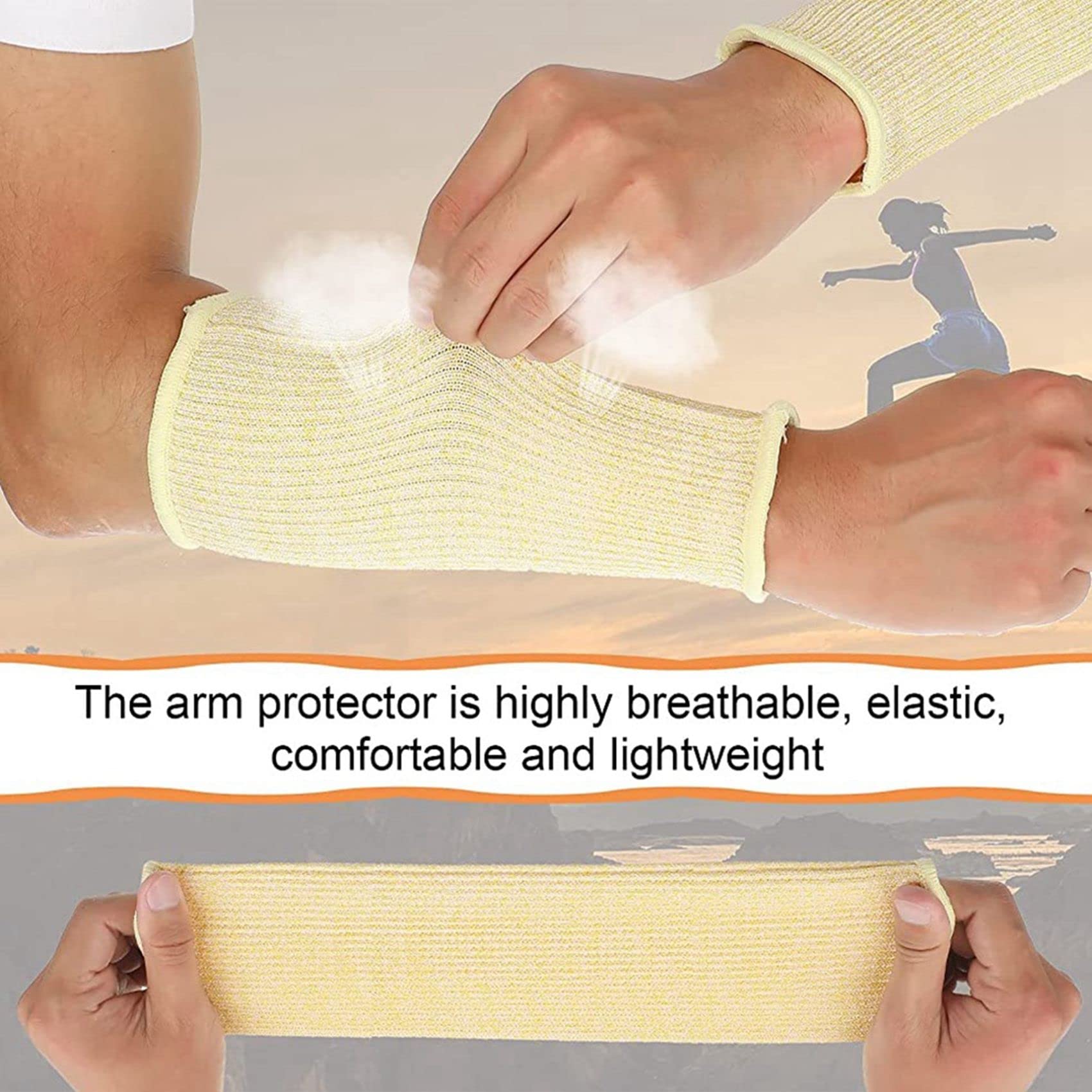 4 Pares Fundas Resistentes y Quemaduras Fundas Protectoras para Protectores de Antebrazo para Pieles Finas y Moretones