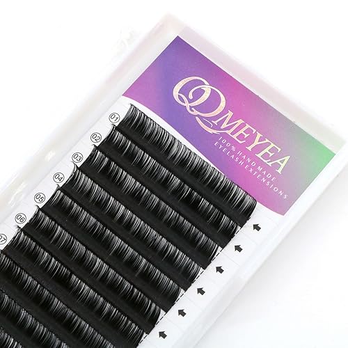 Miniatura 2 de QDMEYEA Extensiones de pestañas de 0.002 in, rizo D, extensiones de pestañas clásicas con volumen y longitud de 0.315 pulgadas, pestañas