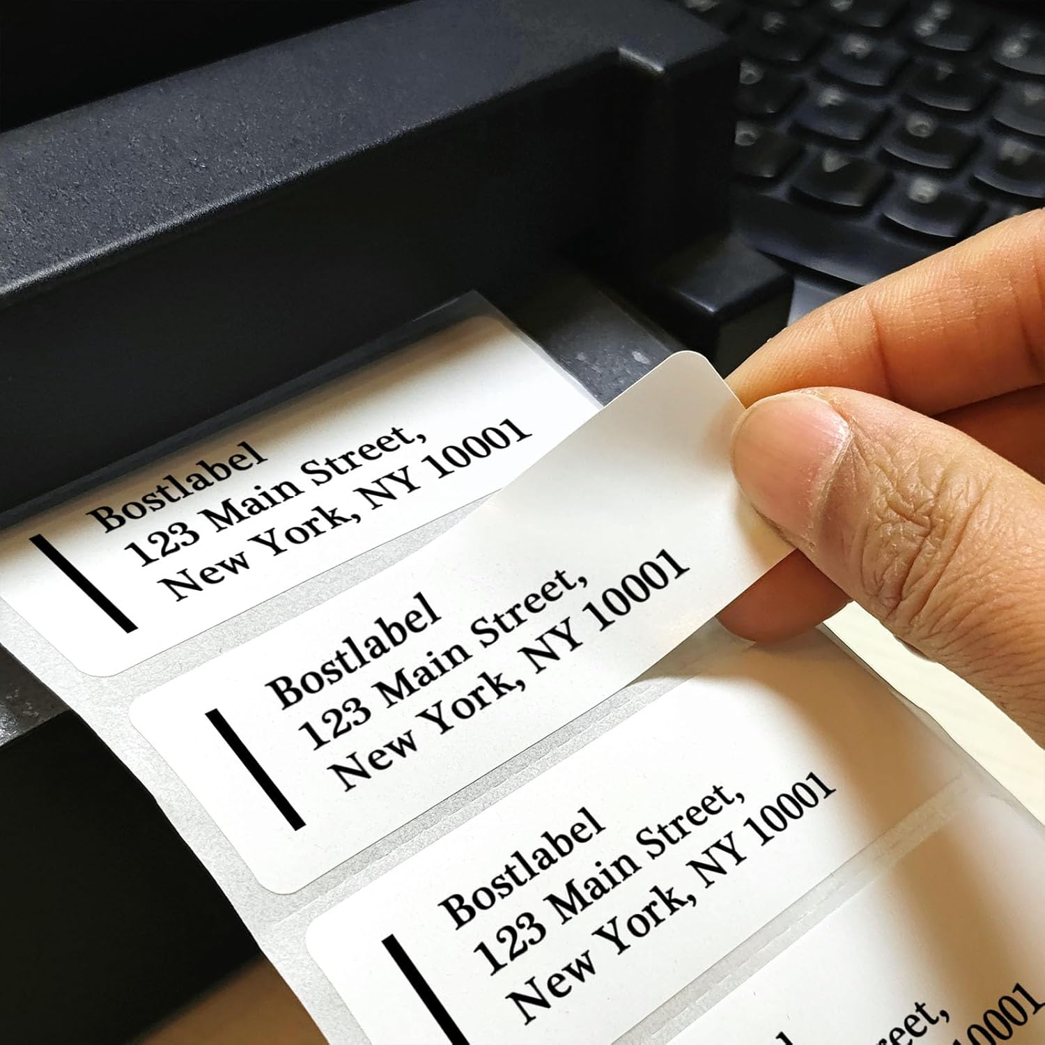 12 Rolls 3" x 1" Direct Thermal Labels, 1300 Labels/1 Rolls, Compatible with Zebra Rollo, Nelko, Munbyn, Jadens Thermal Label Printer, Commercial Grade, Permanent Adhesive