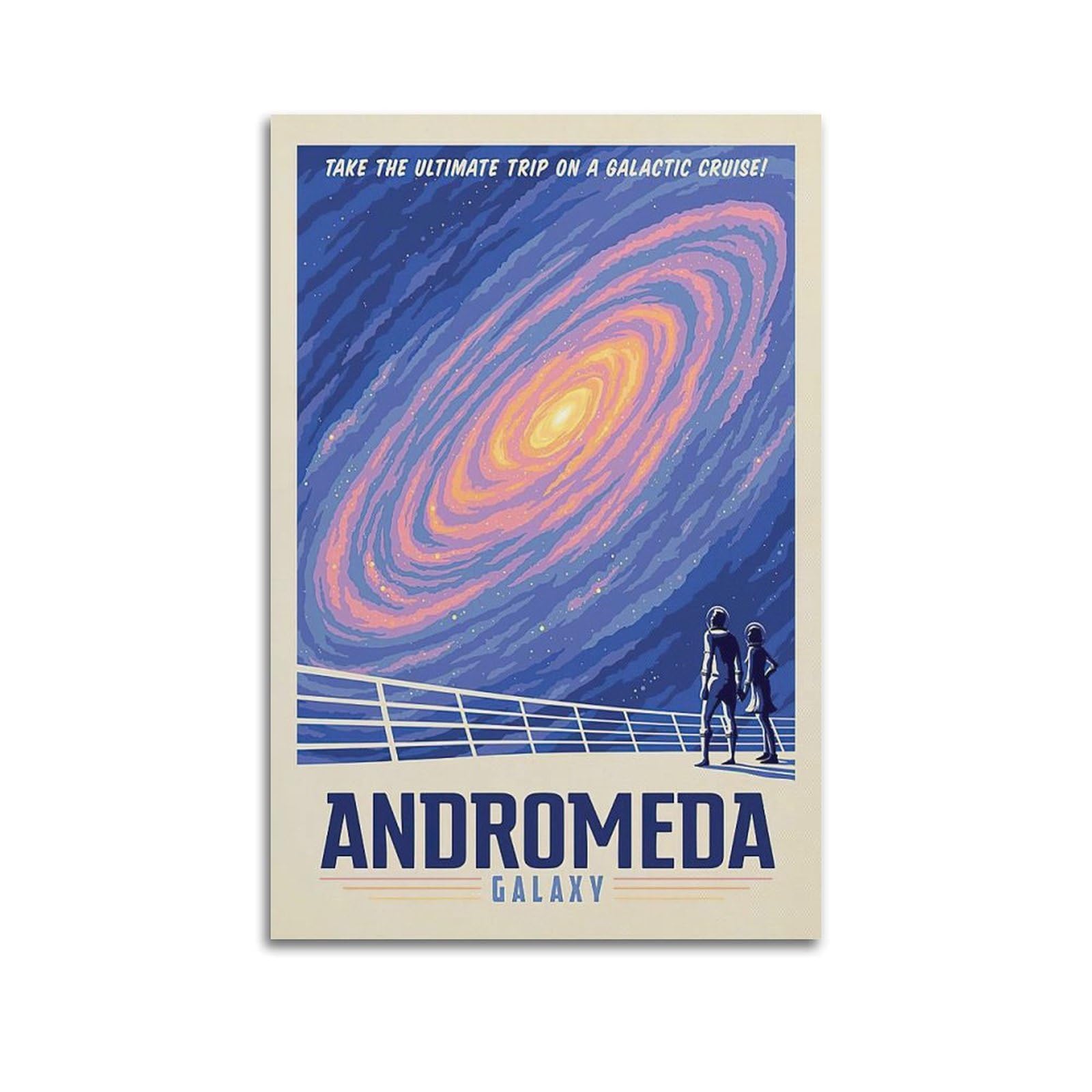 DLJGDS Vintage Poster Andromeda Decorative Painting Canvas Wall Posters And Modern Family Bedroom Decor 24x36inch(60x90cm)