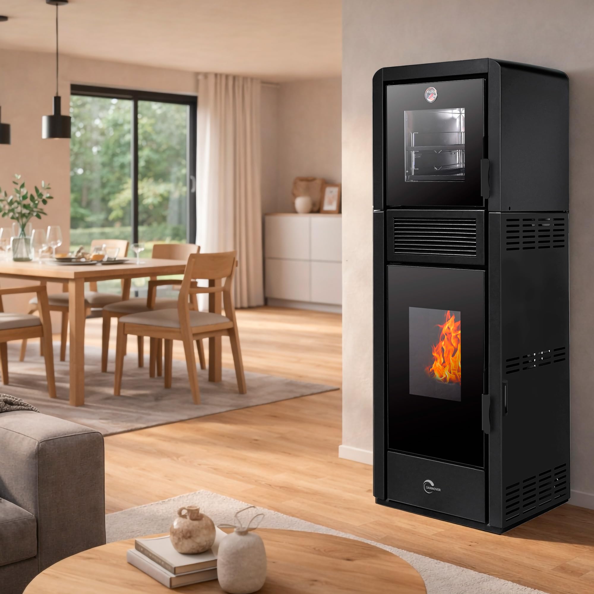 Stufa a pellet impermeabile con forno Ardoria 13 kW Sannover