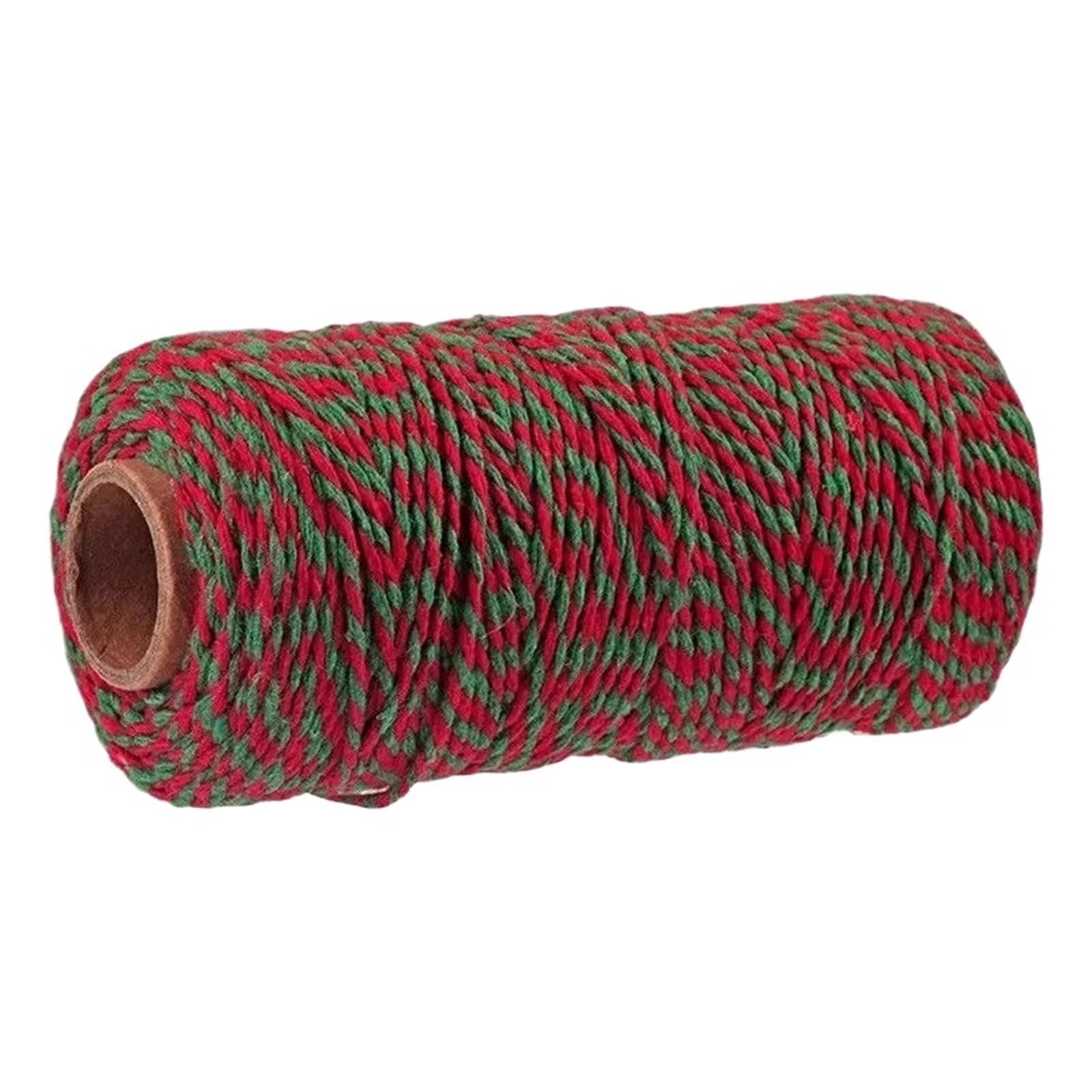 Cotton Macrame Cord 2mm 100M Macrame Cord Cotton Rope String Crafts DIY Colored Thread Twisted Twine Handmade Sewing Home Wedding Decoration(Color21,2roll)