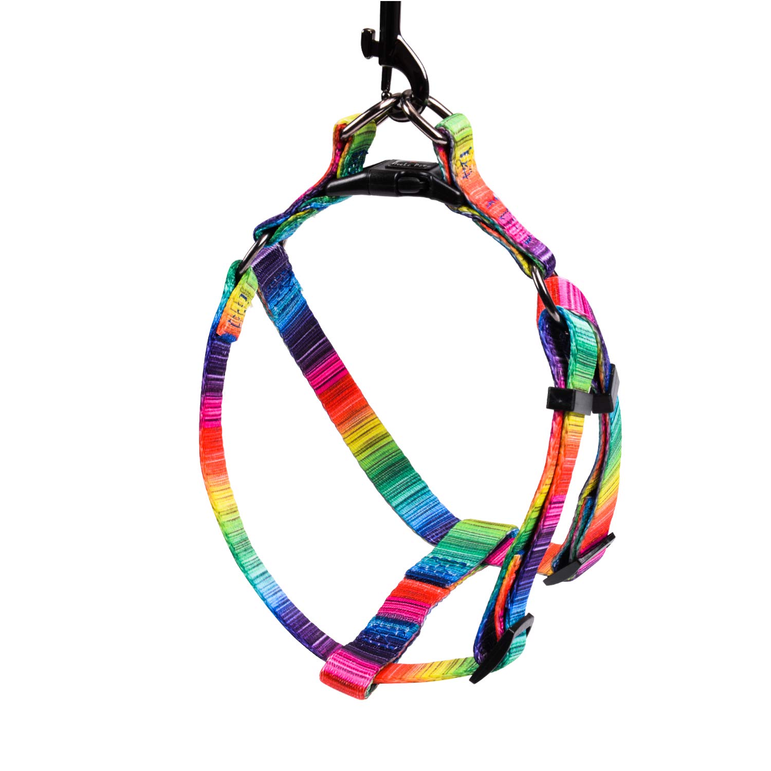Adjustable Dog Harness, Vibrant Print, Multicolor, Pattern-A, S (Chest Girth 14.2"-19.7"), Unique Printing; Easy to Use