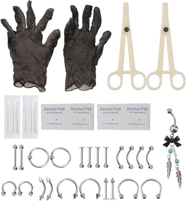 Holibanna Body Piercing Kit Professional Nose Piercing