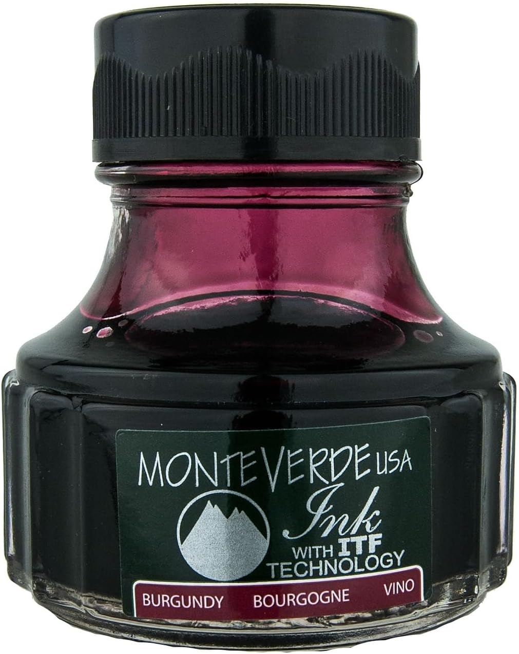 Monteverde Ink Bottle, Burgundy